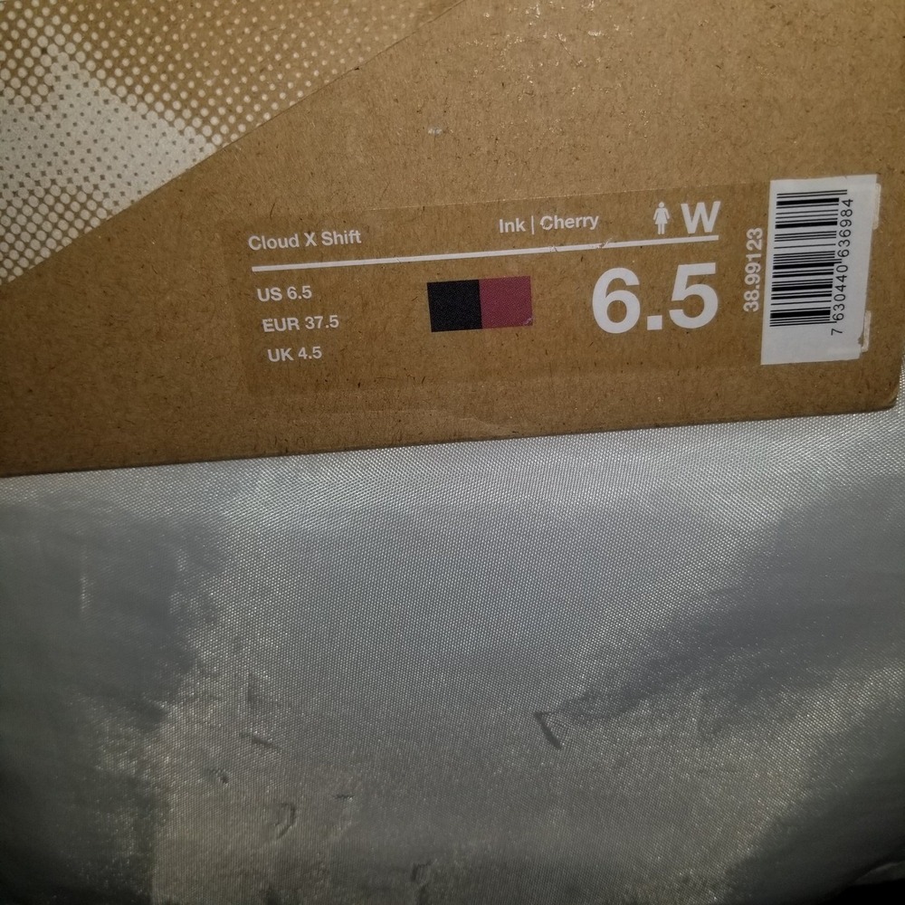 On Cloud X Shift Running Shoe Women 6.5 Ink Cherry Excellent Reflective 38.99123 - Picture 8 of 9